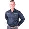 FESTOOL Mens Long Sleeved Shirt Navy Blue Large
